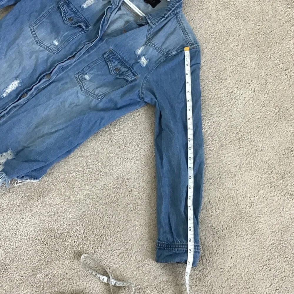 Eden Blue Ripped Denim Jacket - Picture 5 of 8
